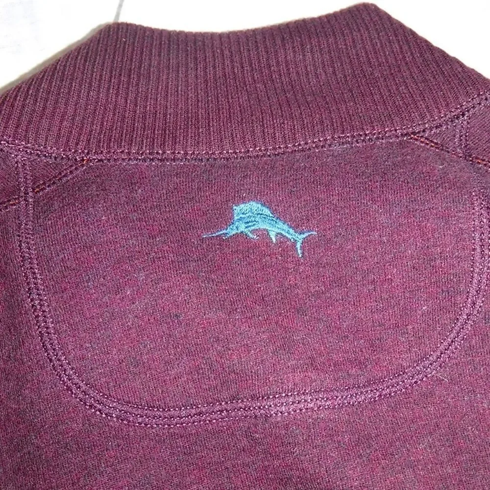 Tommy Bahama Reversible blue/maroon knit sweater